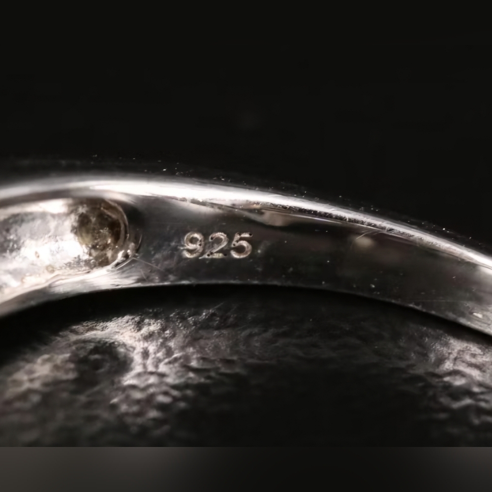 Diamond Wedding Ring Set | Size 7, 6.75 | 925 Sterling Silver | 0.51 ctw - Picture 15 of 16